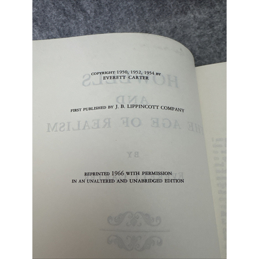 howells and the age of realism by everett carter 1966