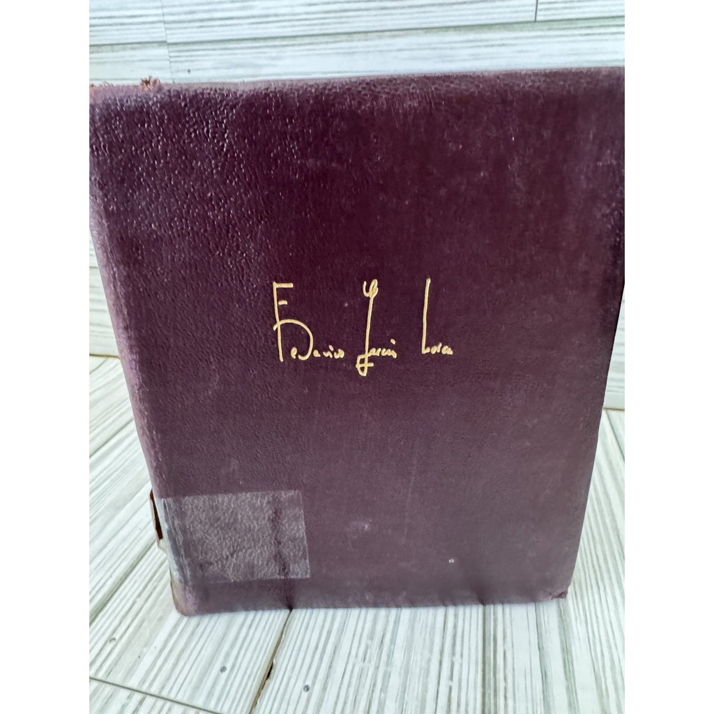 Federico Garcia Lorca Obras Completas 1960 Aguilar Leather Flex Binding Spanish