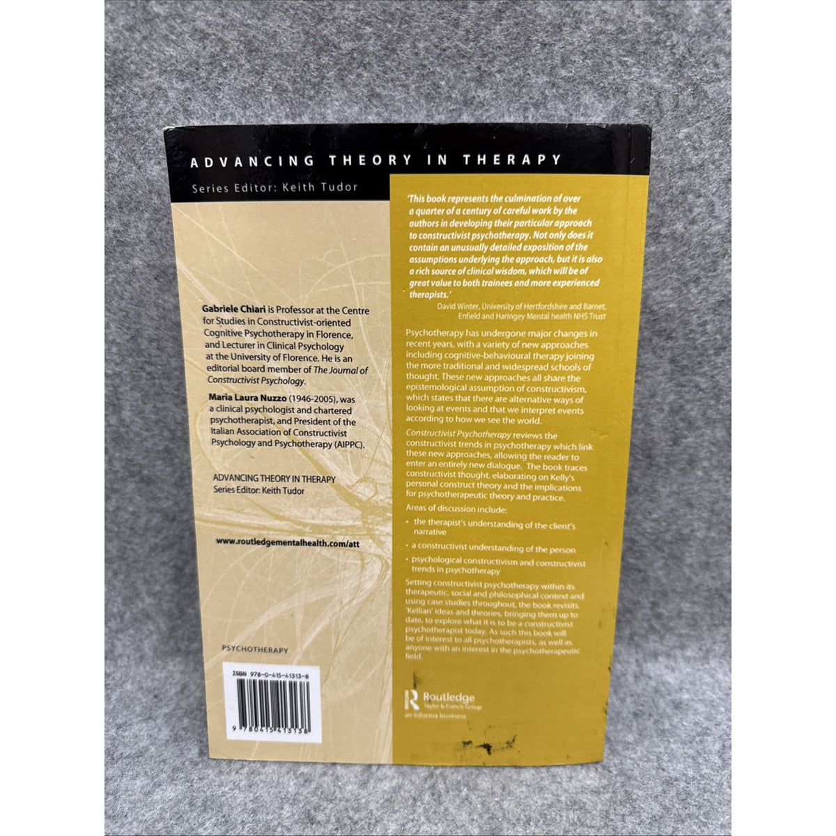 Advancing Theory in Therapy Ser.: Constructivist Psychotherapy : A Narrative...