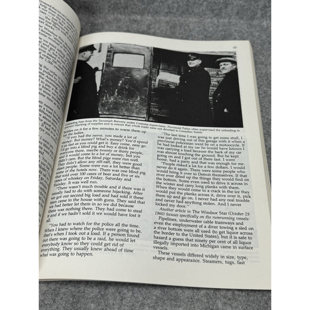 The Rumrunners Prohibition Scrapbook C.H. Gervais Detroit Windsor Bootlegging
