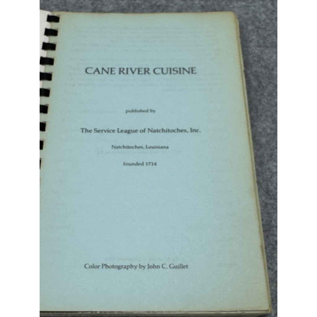 1974 Cane River Cuisine First Printing Cajun Creole Louisiana Cookbook