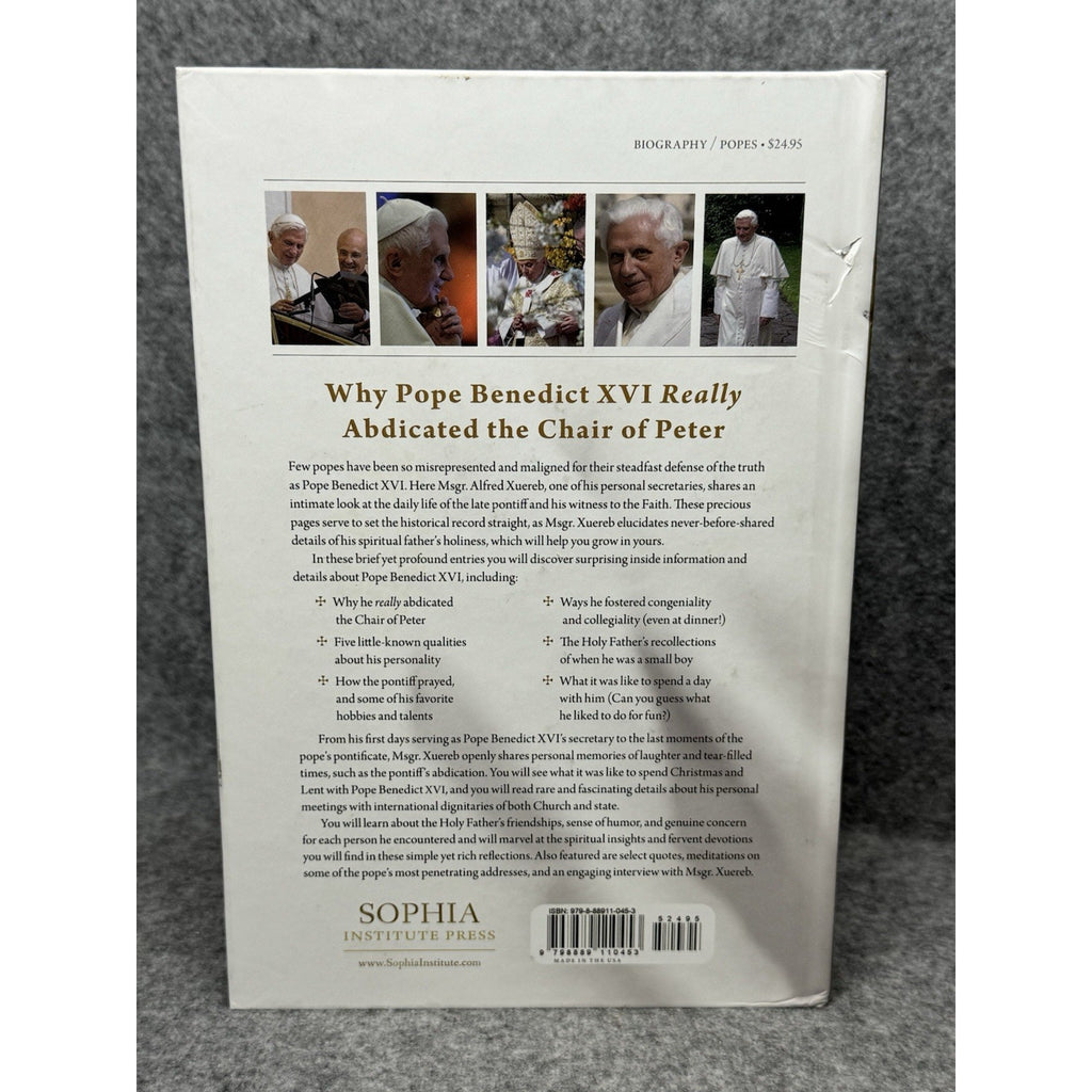 My Days with Benedict XVI Alfred Xuereb 2023 Hardcover Pope Catholic