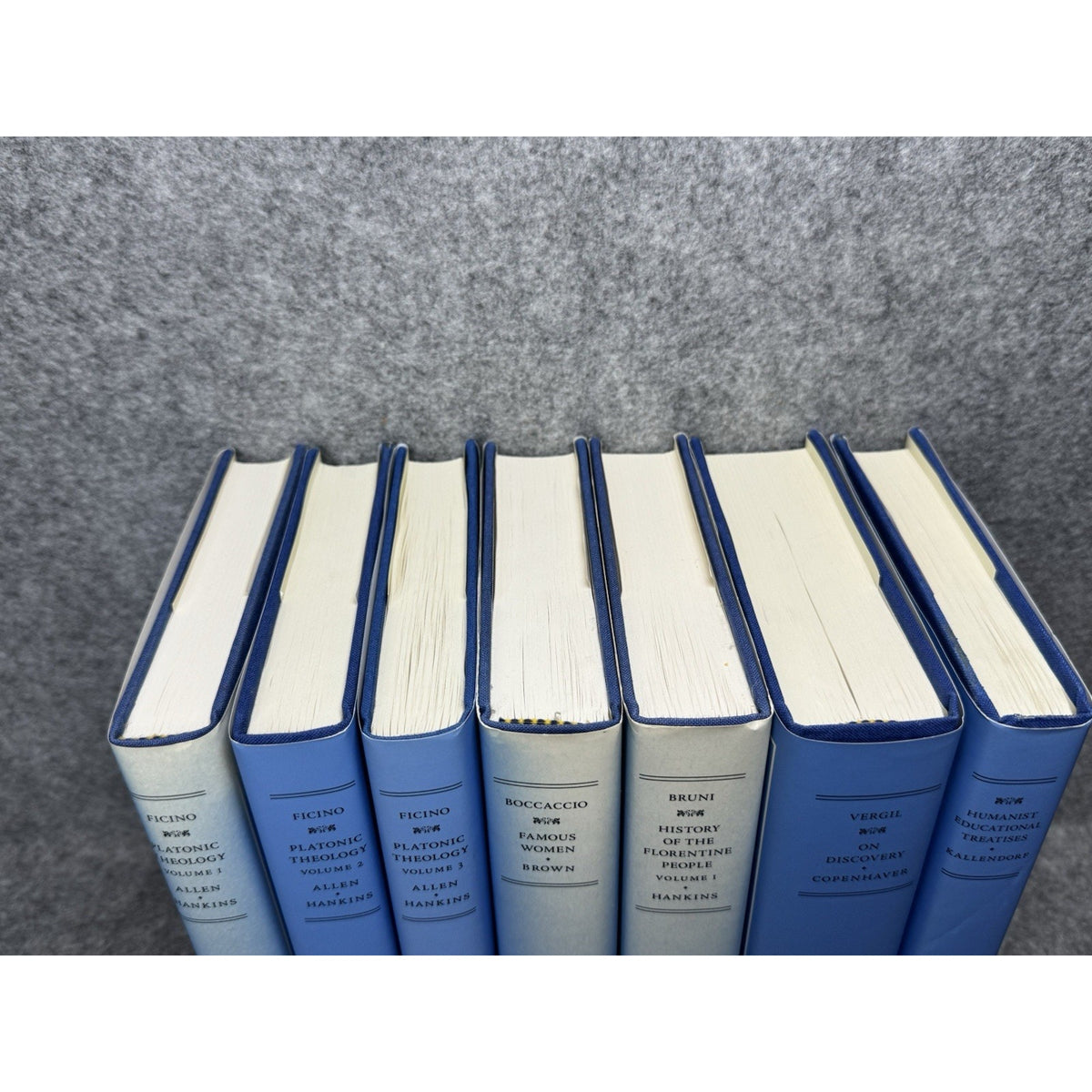 I Tatti Renaissance Library Vols 1-7 Harvard 2001-03 7 HC Ficino Boccaccio