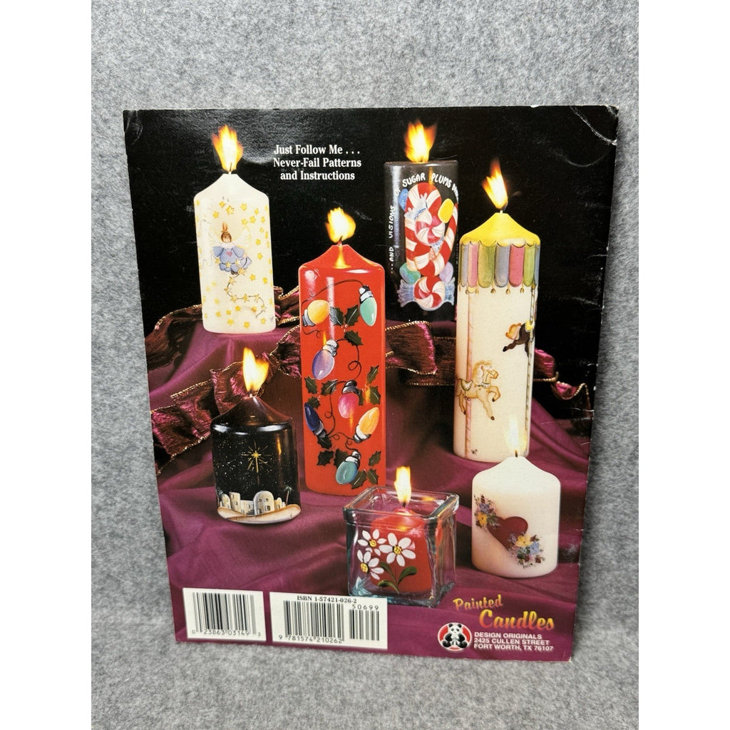 1995 Painted Candles Pam Gregg Julie McGuffee Tole Painting Pattern Book 3149