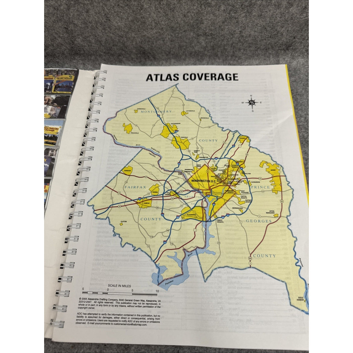 Washington, DC Street Map Book by the Map People Staff ADC (2005, Other)