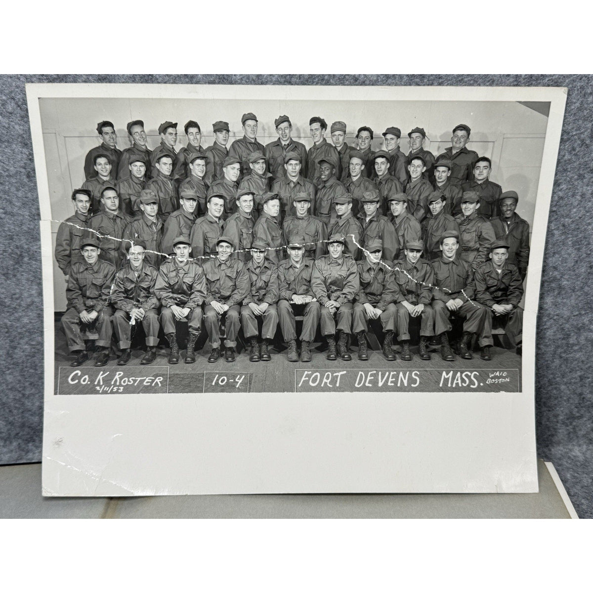 1953 Fix Bayonets 5th Infantry Division Signed Company B Korean War Era