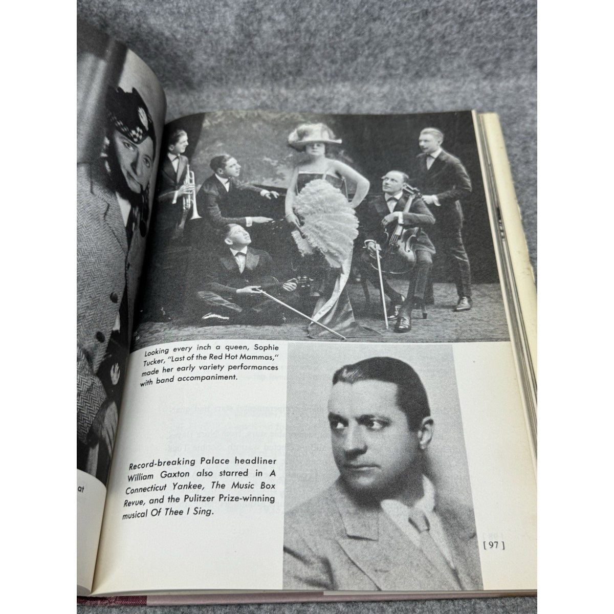 1961 A Pictorial History of Vaudeville Bernard Sobel Hardcover DJ Theater 2x