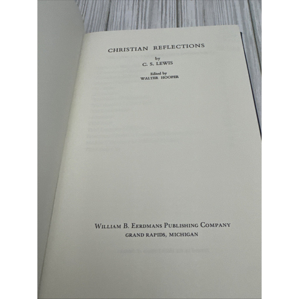 Christian Reflections by C.S. Lewis / 1967 Hardcover / Eerdmans