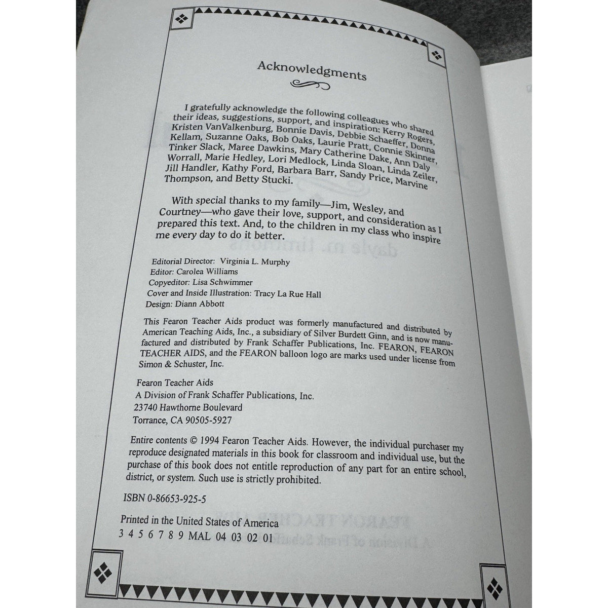 1 Is Wonderful Dayle Timmons PreK Grade 1 Math Teacher Resource 1994