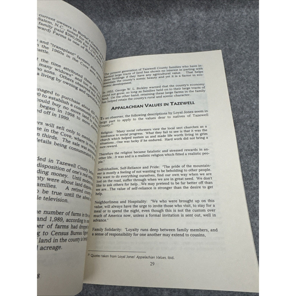 'A Last Great Place' Tazwell County, Virginia, Ross Weeks, 2000 Softcover