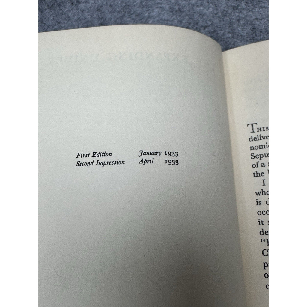 1933 The Expanding Universe Arthur Eddington 2nd Impression Einstein Cosmology
