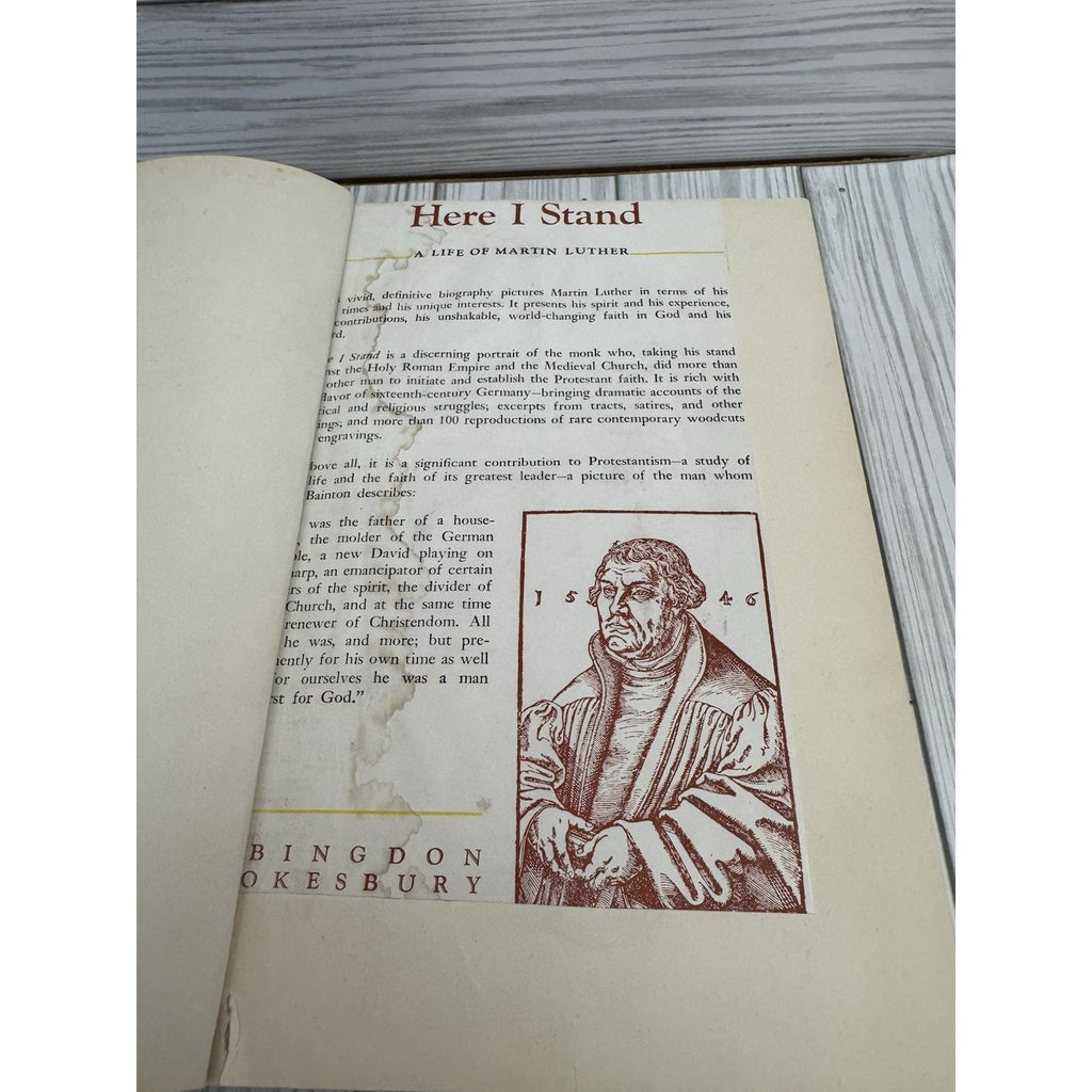 Here I Stand Life of Martin Luther Roland Bainton 1950 HC
