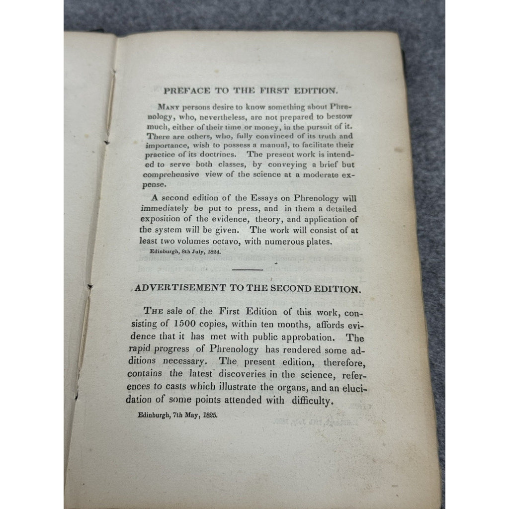 1834 Elements of Phrenology George Combe 2nd American Ed Pseudoscience