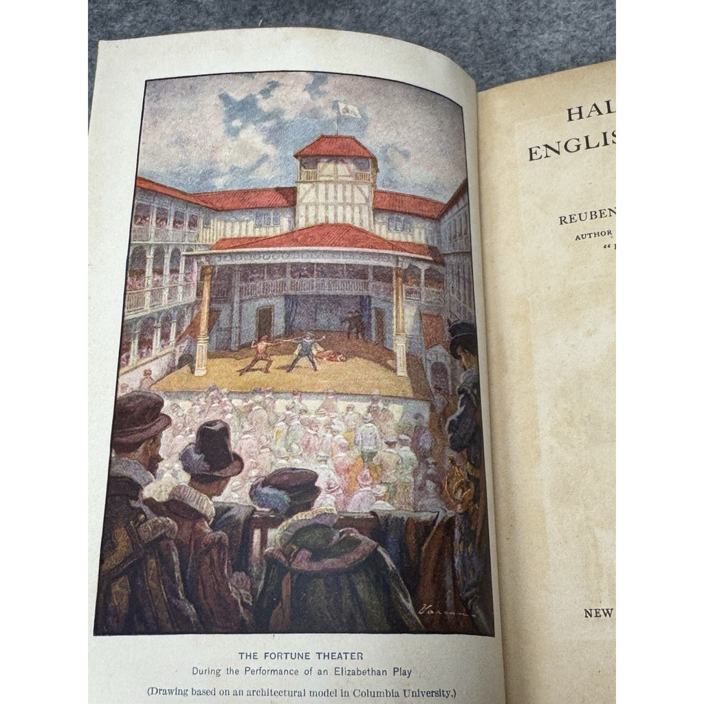 1913 Halleck’s New English Literature Illustrated Shakespeare Poetry Hardcover