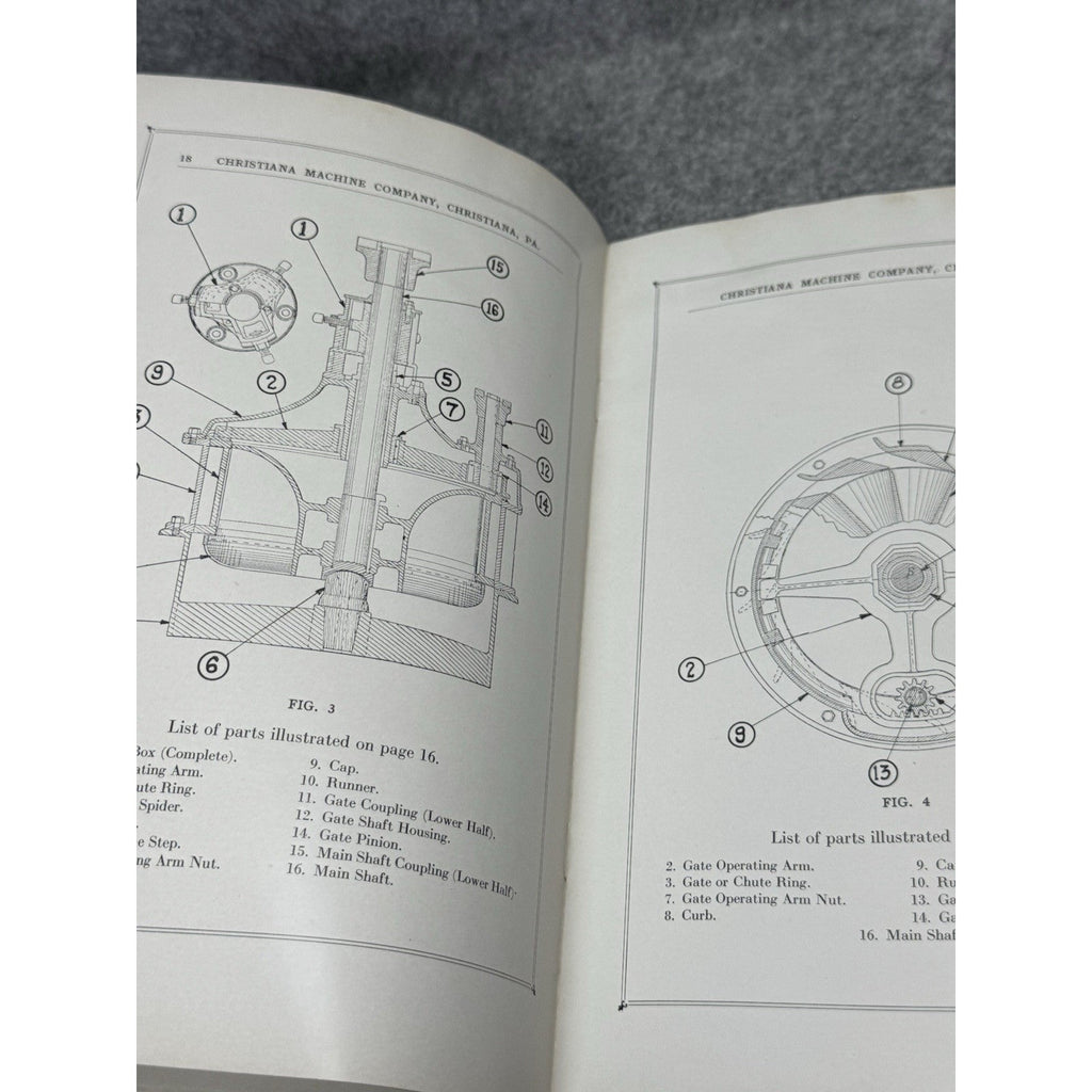 c1927 CMC Hydraulic Turbines Catalog 307 Christiana Machine Co Water Power