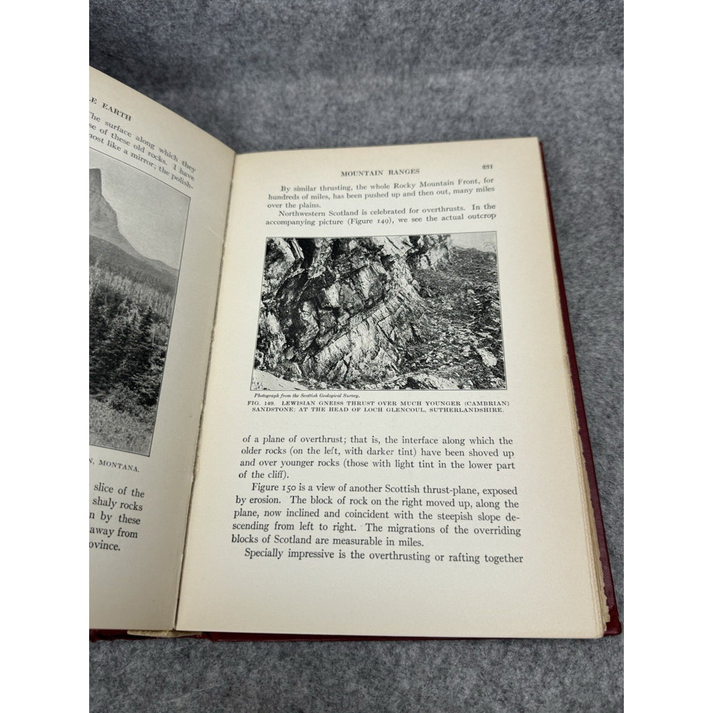 1926 Our Mobile Earth Reginald Daly First Edition Illustrated Geology Volcanoes