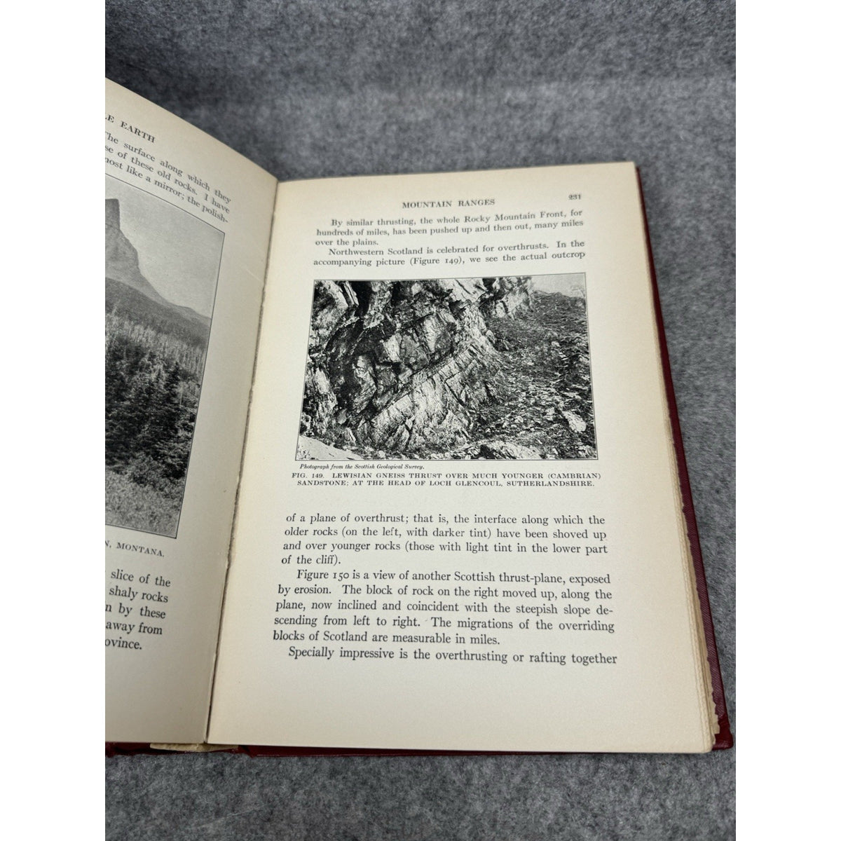 1926 Our Mobile Earth Reginald Daly First Edition Illustrated Geology Volcanoes