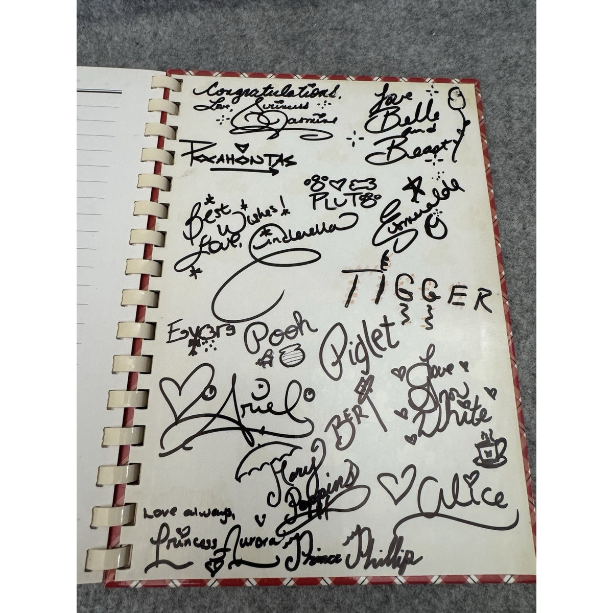 Cooking With Mickey Gourmet Cookbook Vol II Disney Signed Character Cookbook
