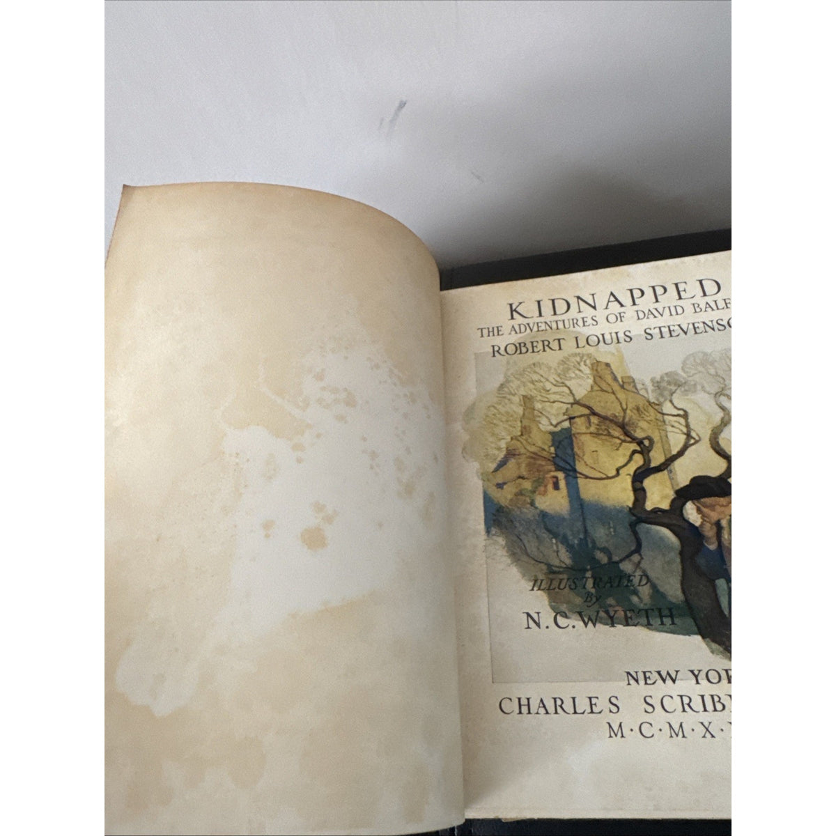 Kidnapped Robert Louis Stevenson HC 1927 Scribners N C Wyeth Illus