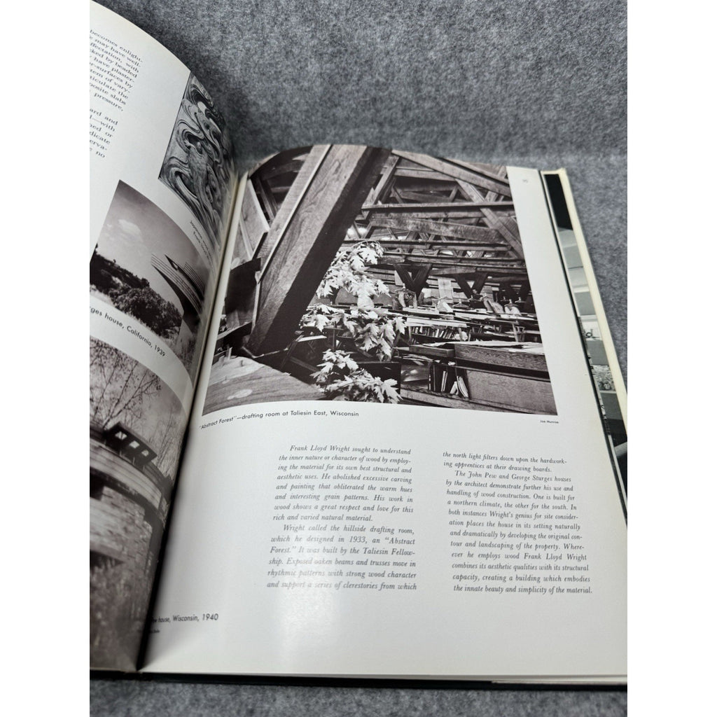 1962 Frank Lloyd Wright Architecture First Edition Illustrated Hardcover DJ