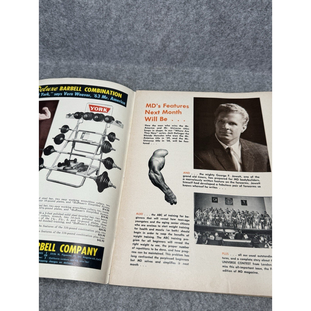 Muscular Development Jan 1966 Dennis Tinerino Reg Park Bodybuilding Magazine