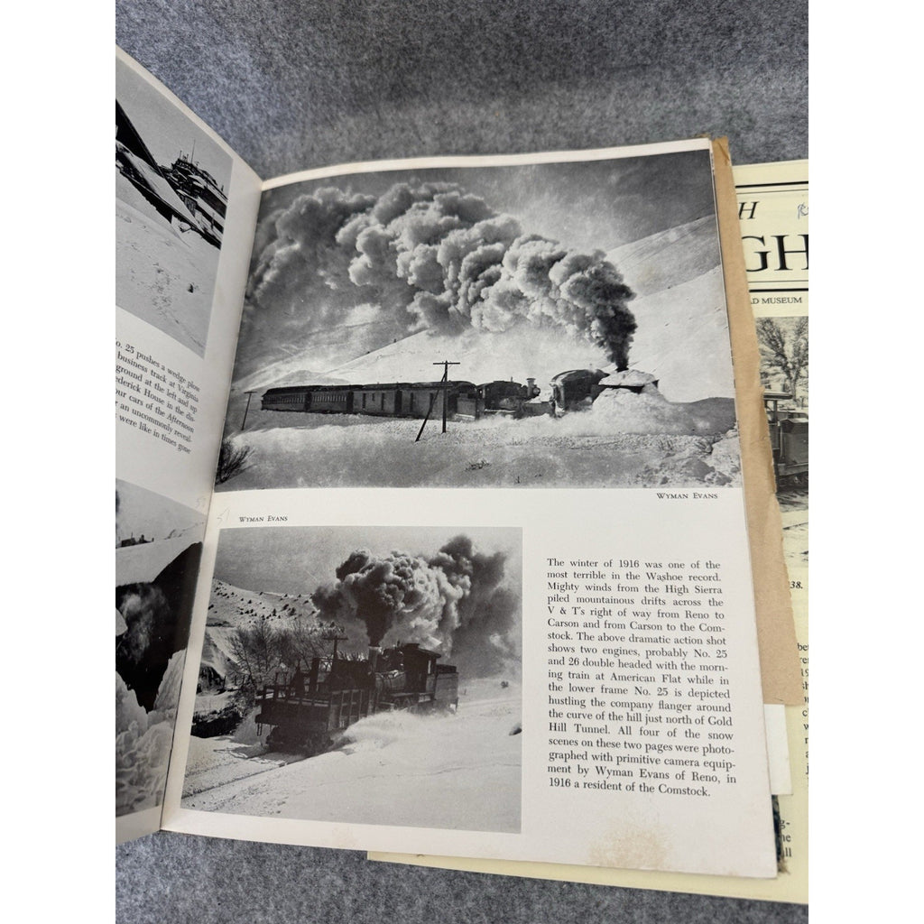 1957 Steamcars to the Comstock Beebe Clegg Virginia Truckee RR HC + Ephemera