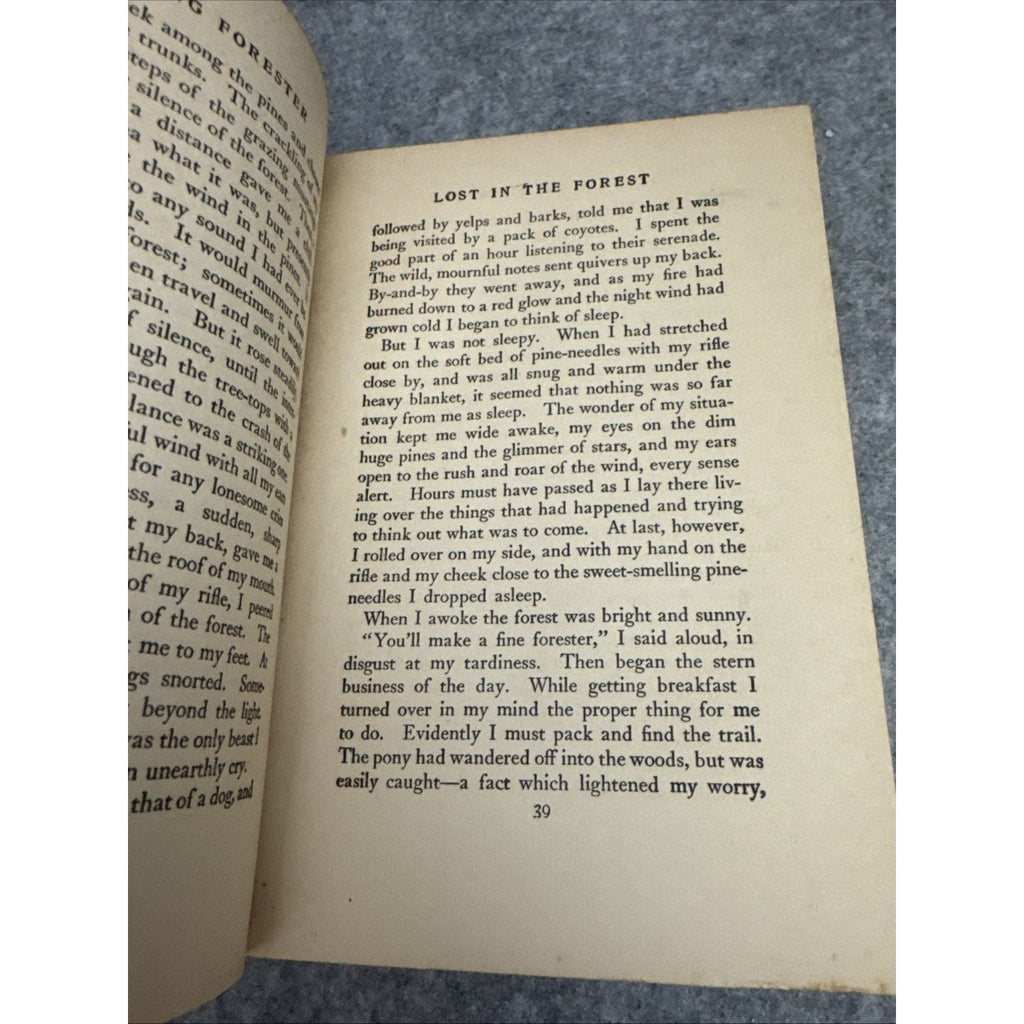 Zane Grey THE YOUNG FORESTER Book 1st Edition 1st Printing HC DJ 1910 First