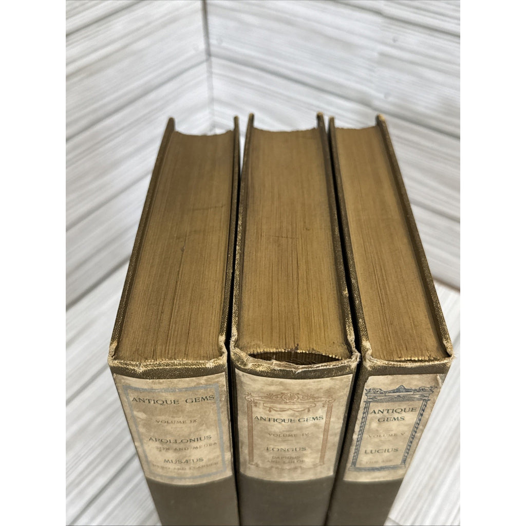 Antique Gems Greek Latin 1902 Limited Ed Vol V VI IX Barrie #432 Vellum