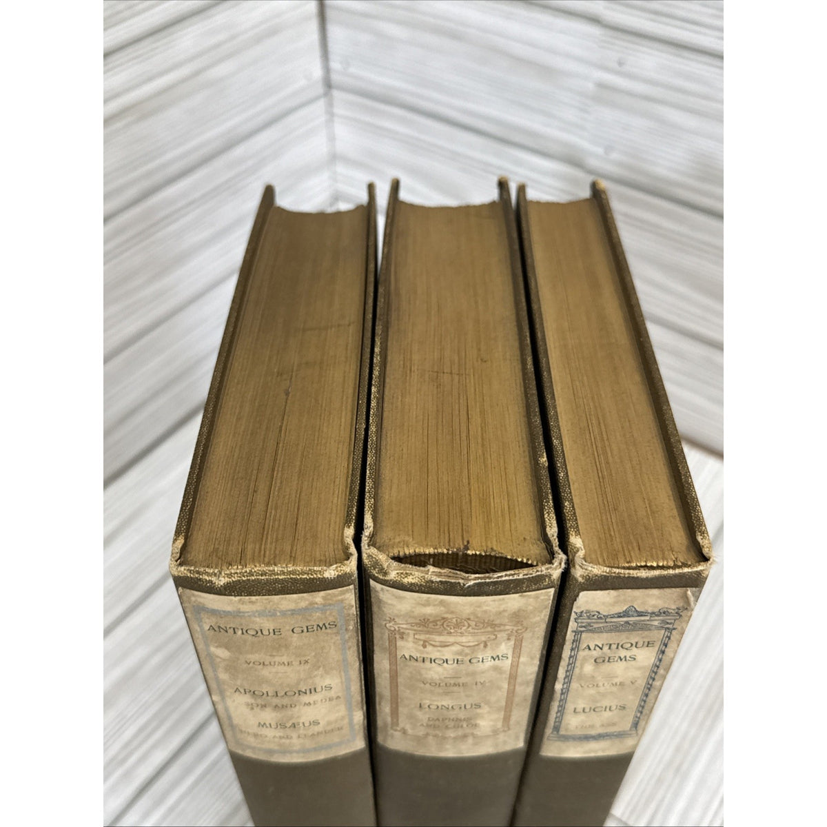 Antique Gems Greek Latin 1902 Limited Ed Vol V VI IX Barrie #432 Vellum