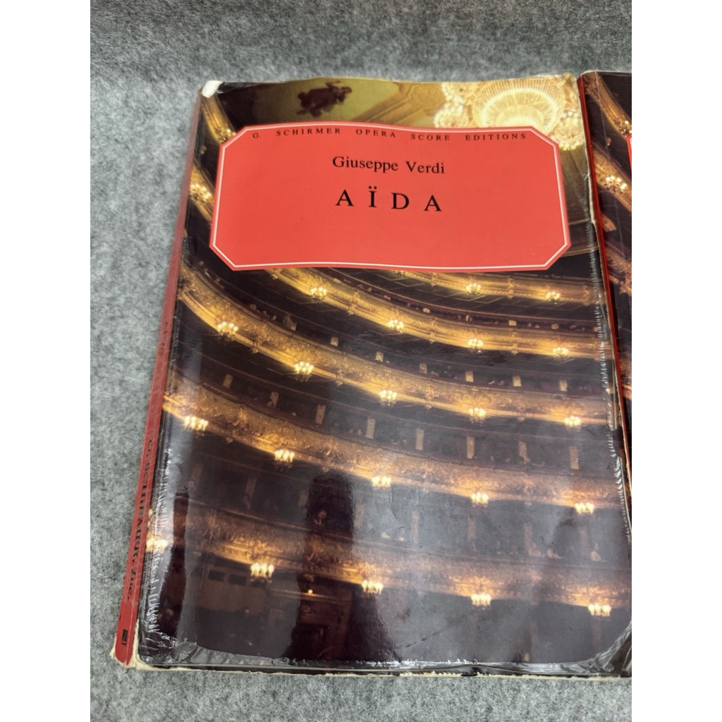 G. Schirmer Opera Score Editions, Giuseppe Verdi, Aida And Rigoletto Lot (2)