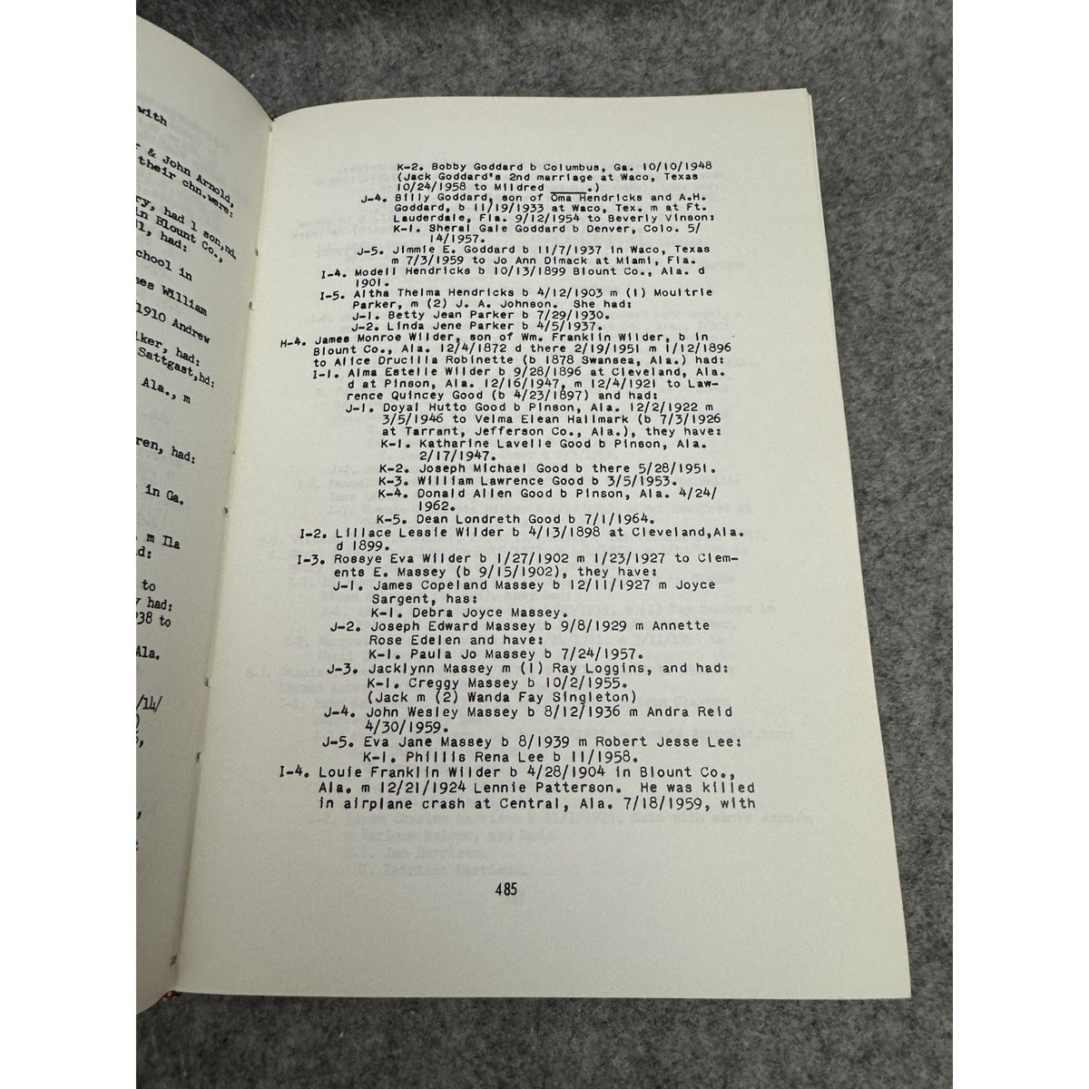Wilder & Ware Families in the Southeastern States 1969 Genealogy HC