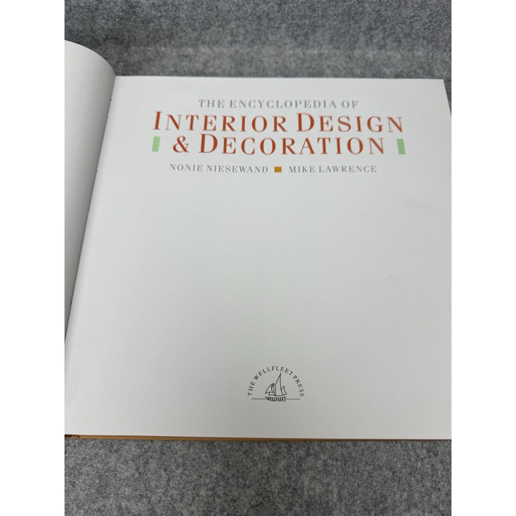 1988 Encyclopedia Interior Design Decoration Niesewand Lawrence Hardcover