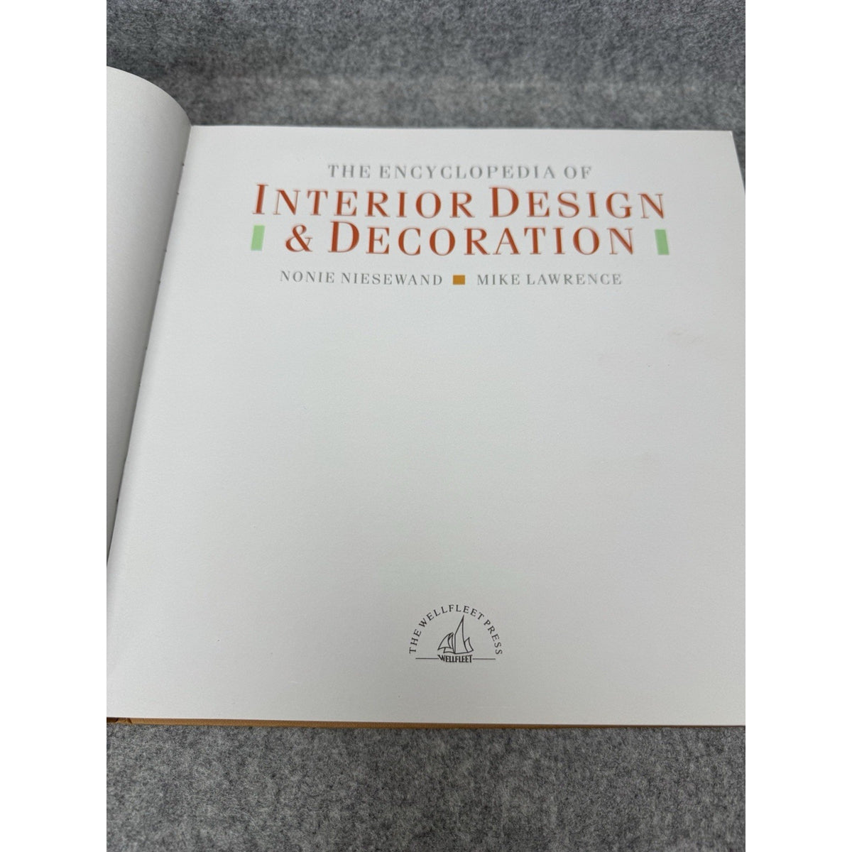 1988 Encyclopedia Interior Design Decoration Niesewand Lawrence Hardcover