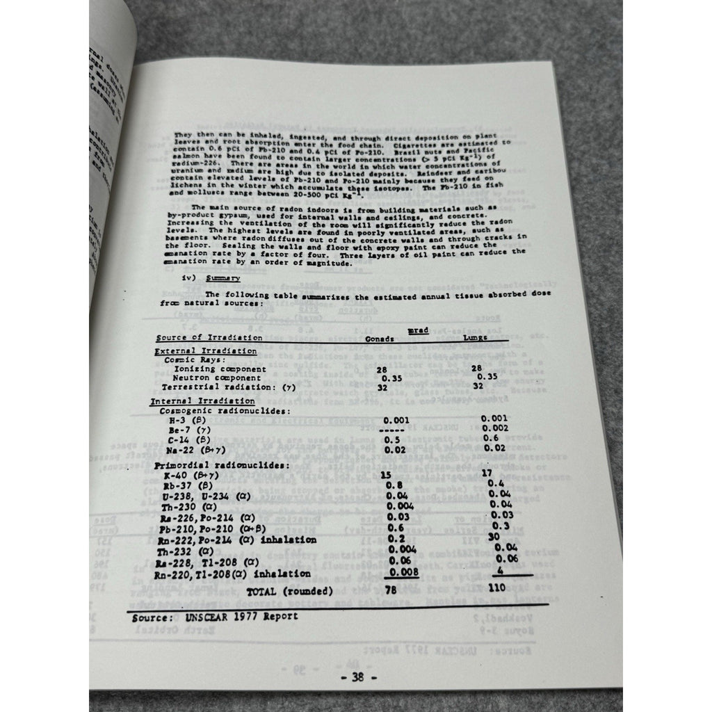 Vintage c1992 Radiation Safety Training Manual Nuclear Lab Health Physics