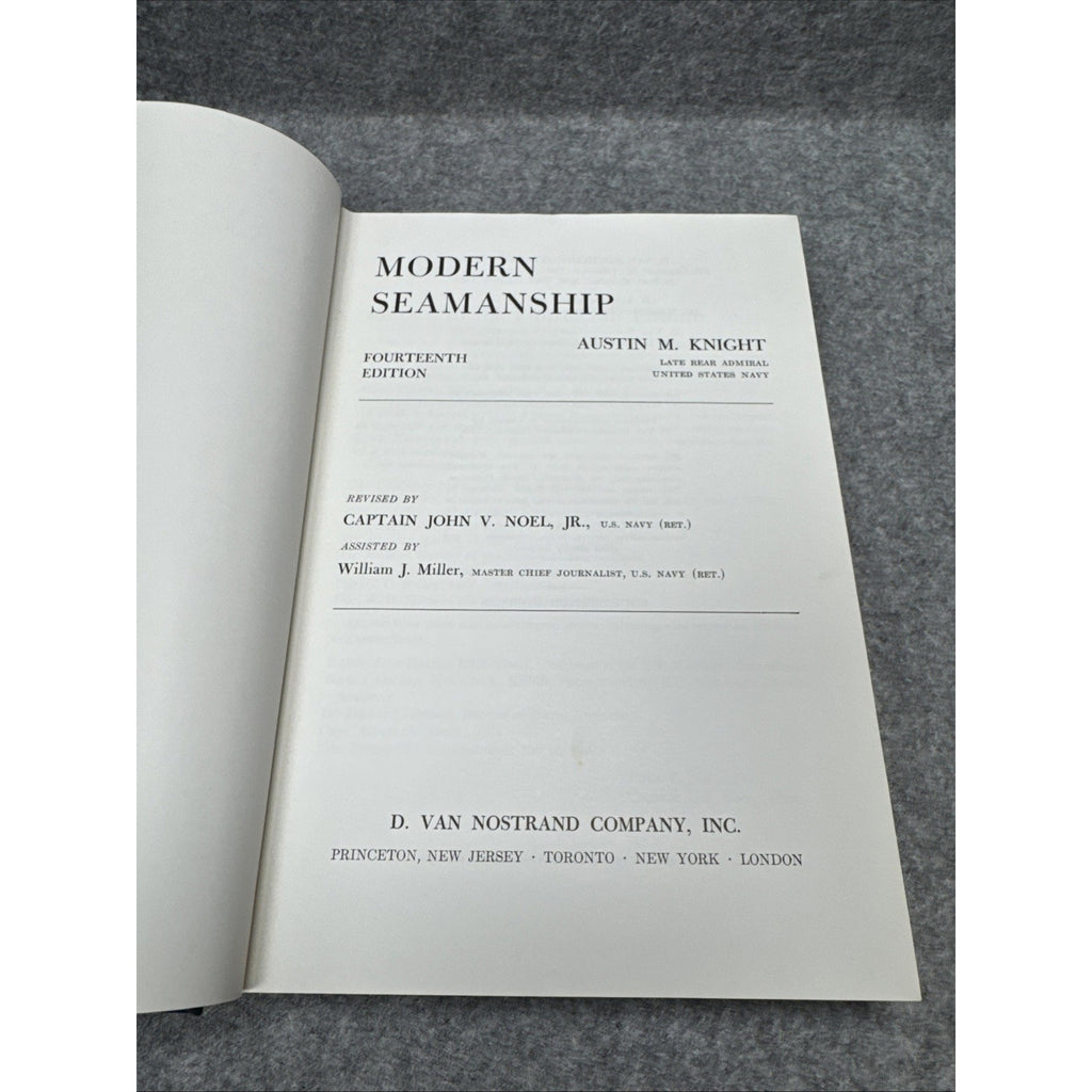 Knight's Modern Seamanship 14th Edition 1966 Hardcover With Illustrated Pages