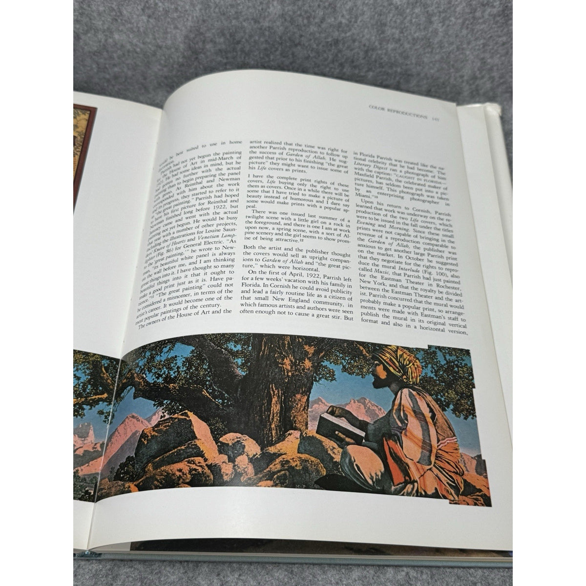 1975 Maxfield Parrish Coy Ludwig Illustrated Art Book Hardcover Dust Jacket