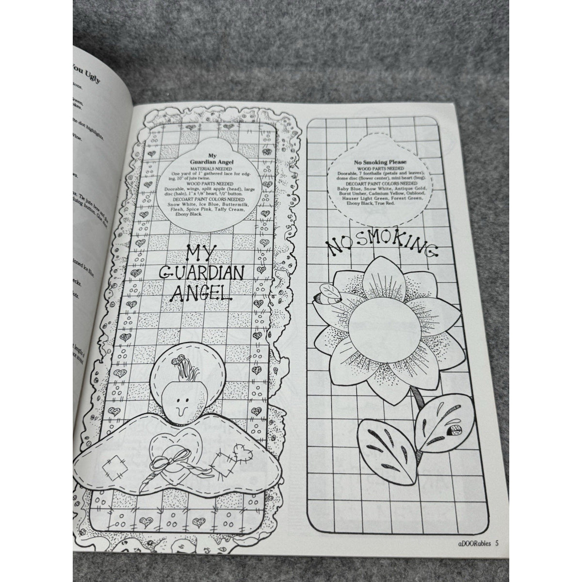 aDOORables Julie McGuffee 1994 Door Hanger Painting Patterns 24 Designs