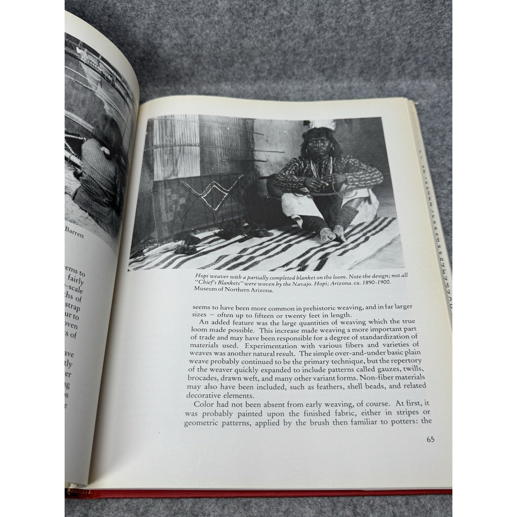 1978 Weaving Arts of the North American Indian Frederick J Dockstader HC DJ