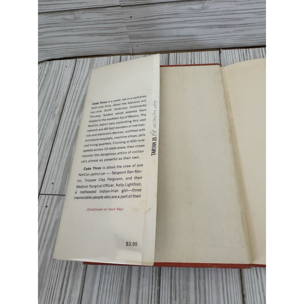 Code Three Rick Raphael 1st Printing 1965 HC DJ Sci-Fi Simon Schuster