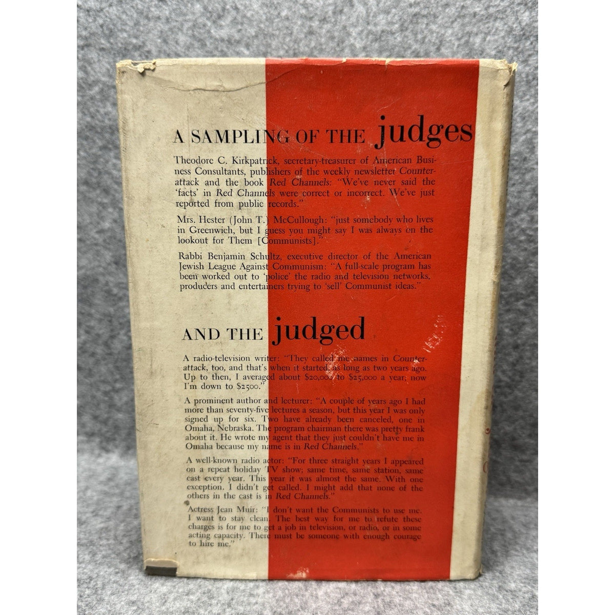 The Judges and the Judged Merle Miller 1952 First Edition Red Scare ACLU