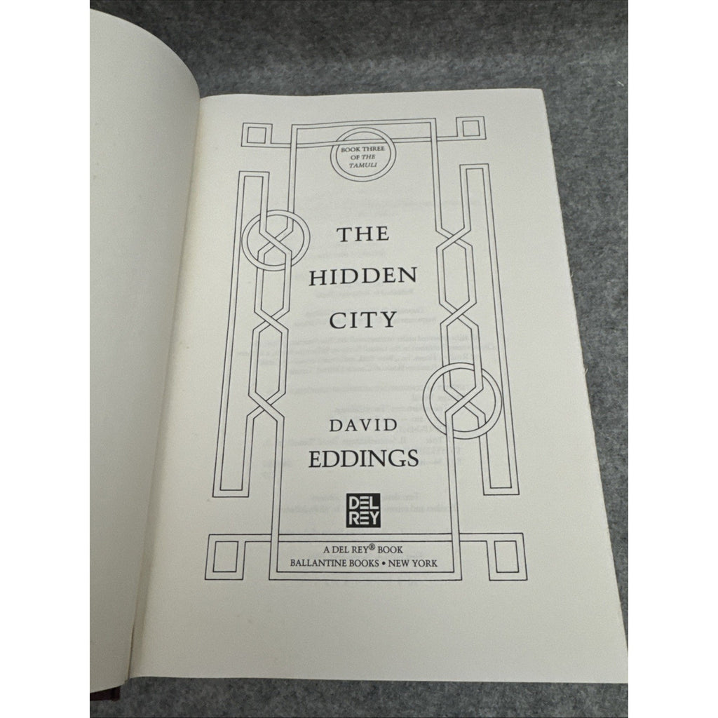 Eddings, David - The Hidden City [The Tamuli #3] HCDJ 1st Edition 1994