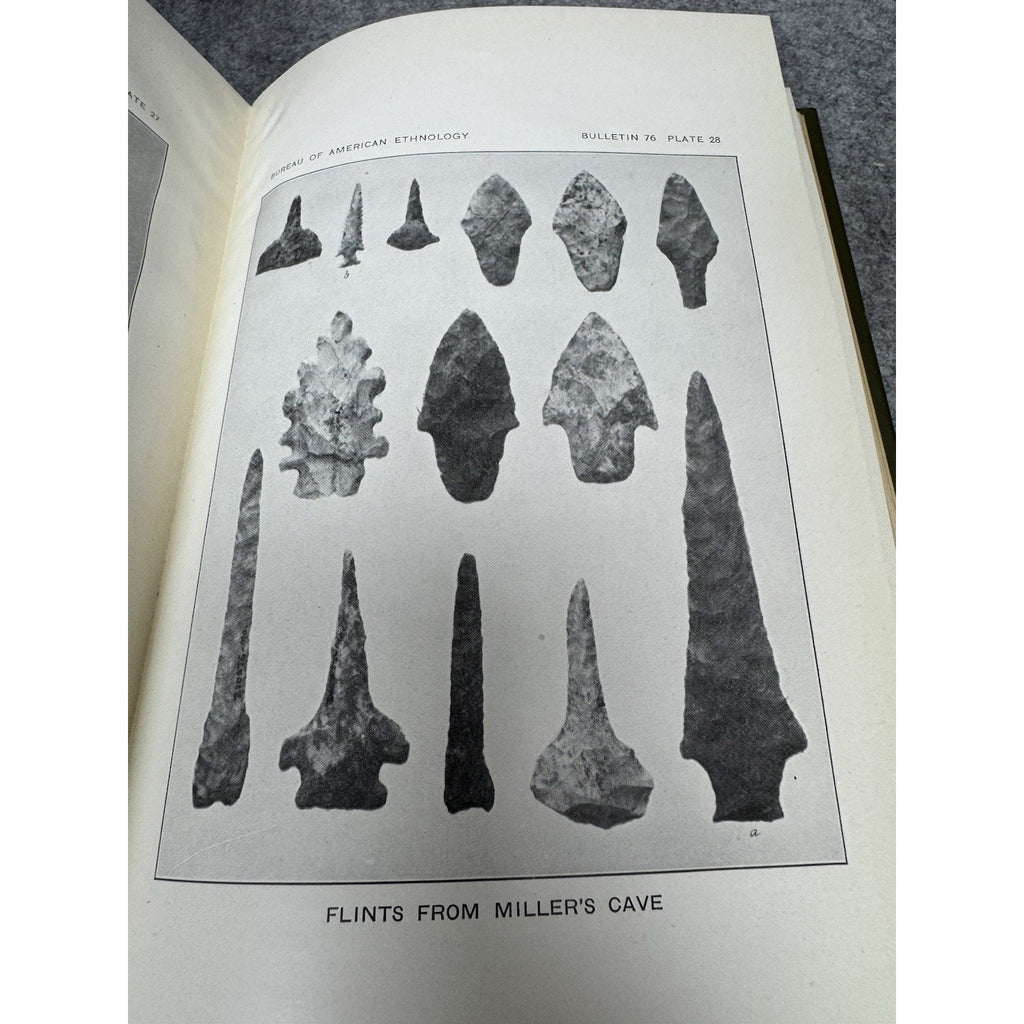 1922 Fowke Archeological Investigations Native American Cave Arrowheads