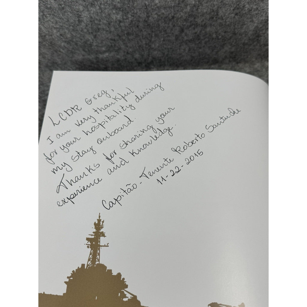 Brazilian Aircraft Carriers Porta-Avioes do Brasil 2012 Inscribed Navy HC
