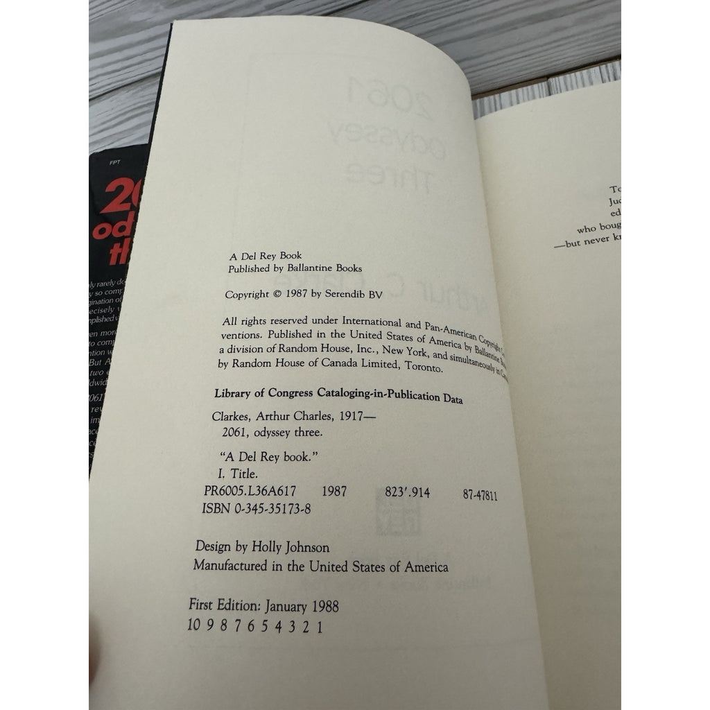 2061: Odyssey Three — Arthur C. Clarke — 1st Edition 1988 w/ DJ