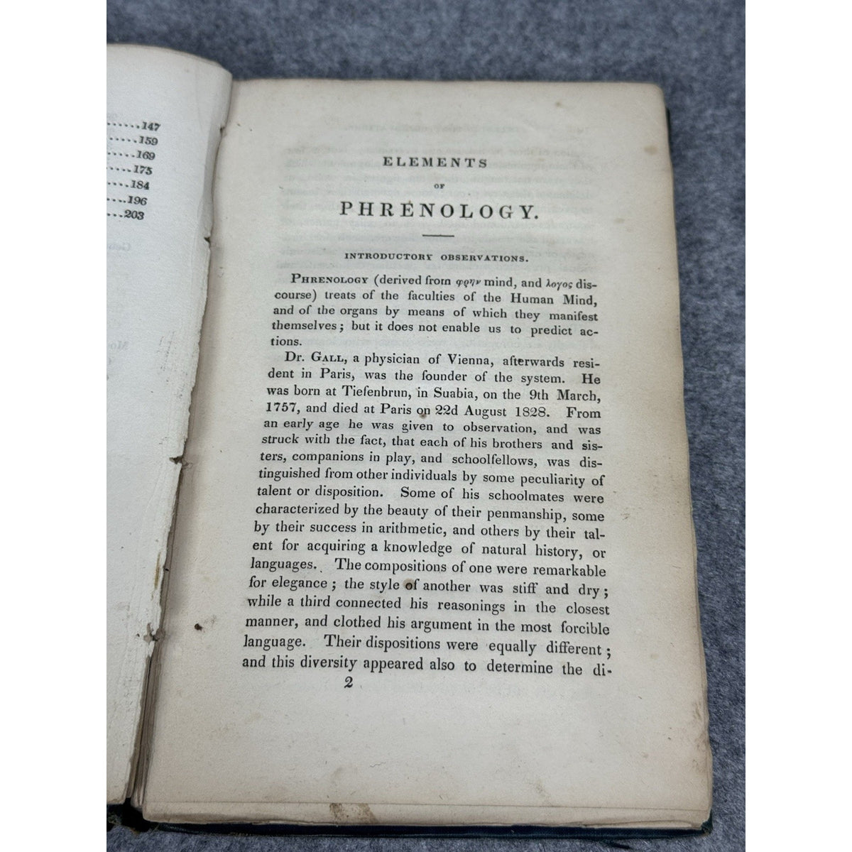 1834 Elements of Phrenology George Combe 2nd American Ed Pseudoscience