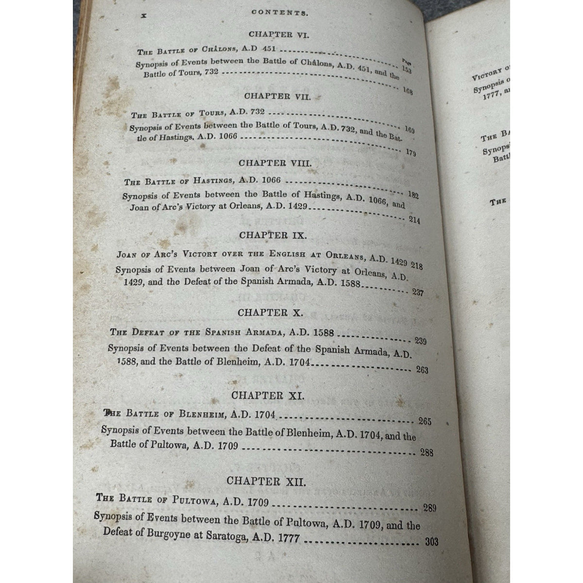 1869 Fifteen Decisive Battles of the World E.S. Creasy Antique Leather