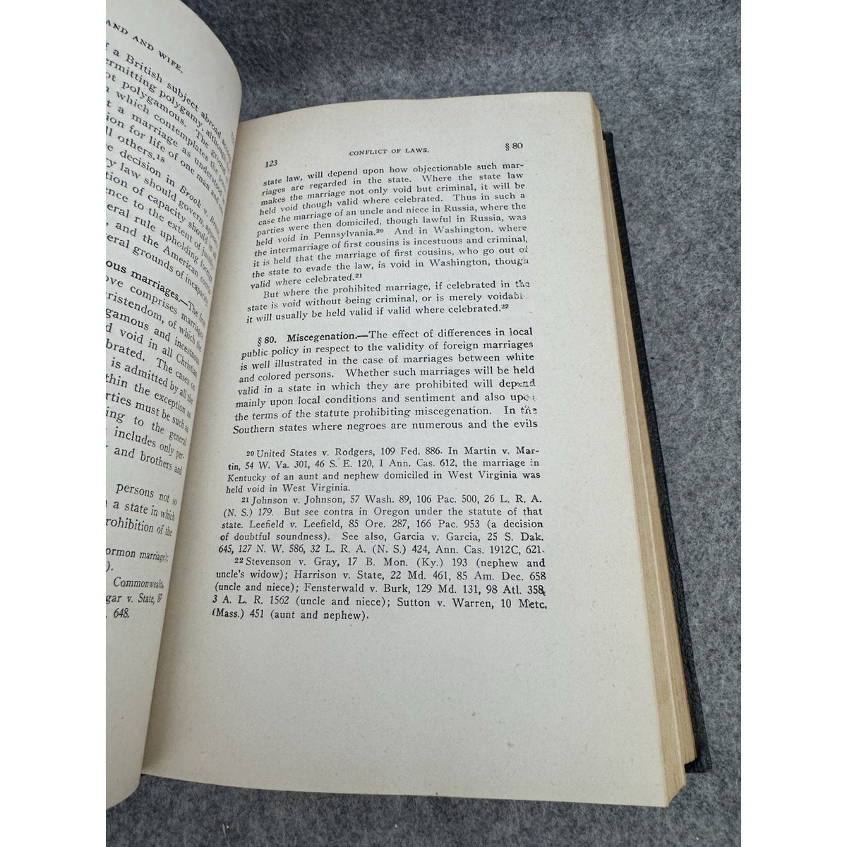 1948 A Treatise on the Law of Domestic Relations Joseph R Long HC