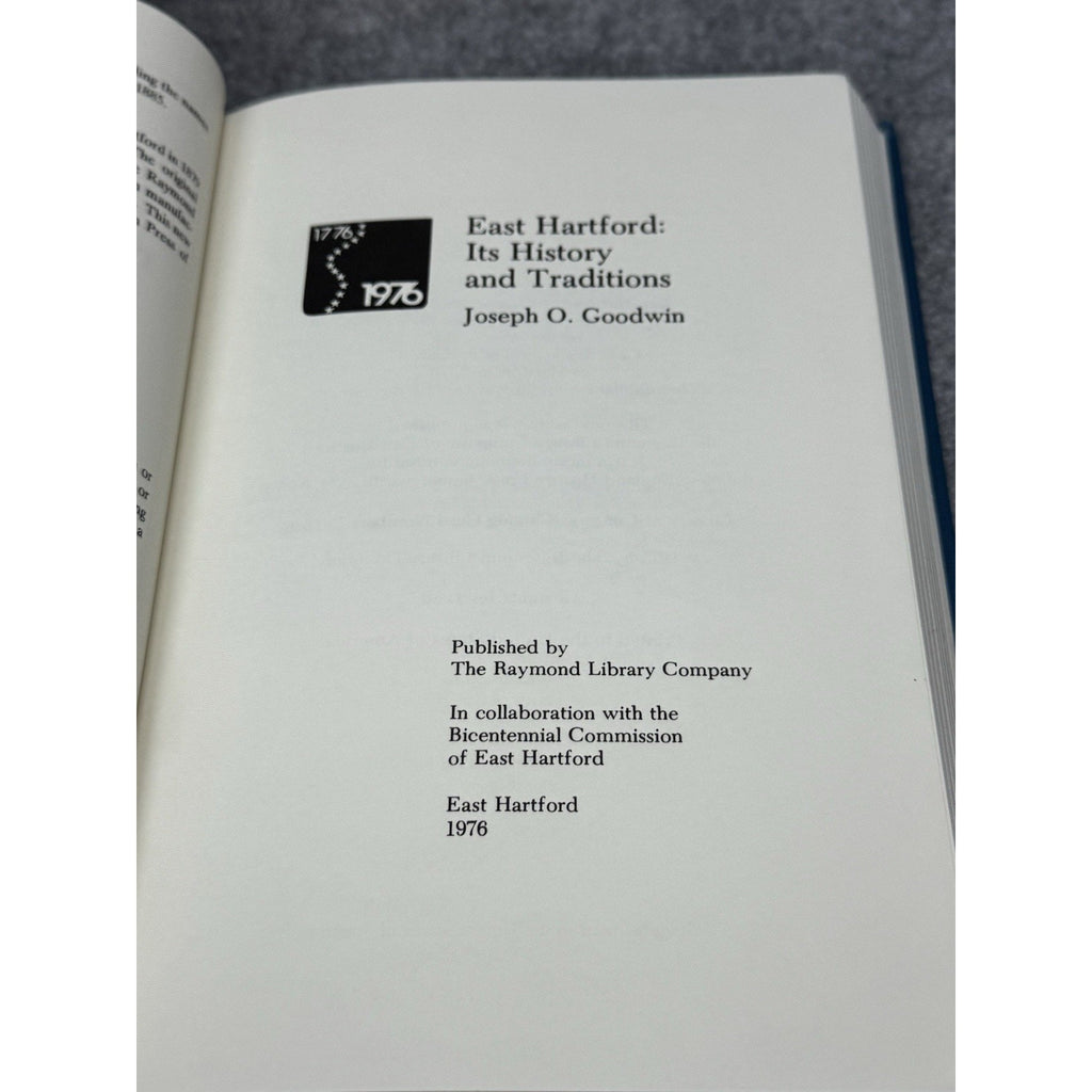 East Hartford History Traditions Joseph Goodwin 1992 HC Connecticut Genealogy