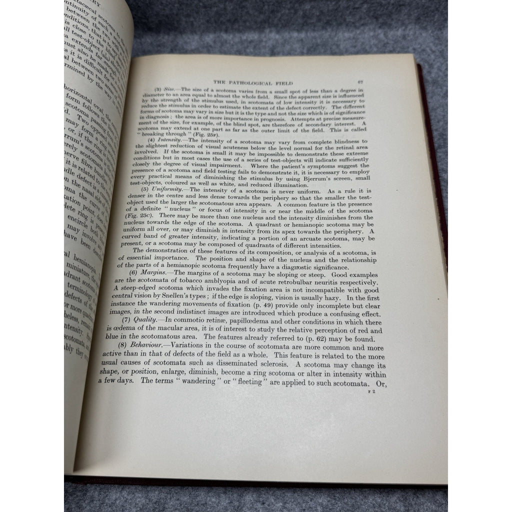 1938 Clinical Perimetry H M Traquair 3rd Ed HC Mosby Ophthalmology