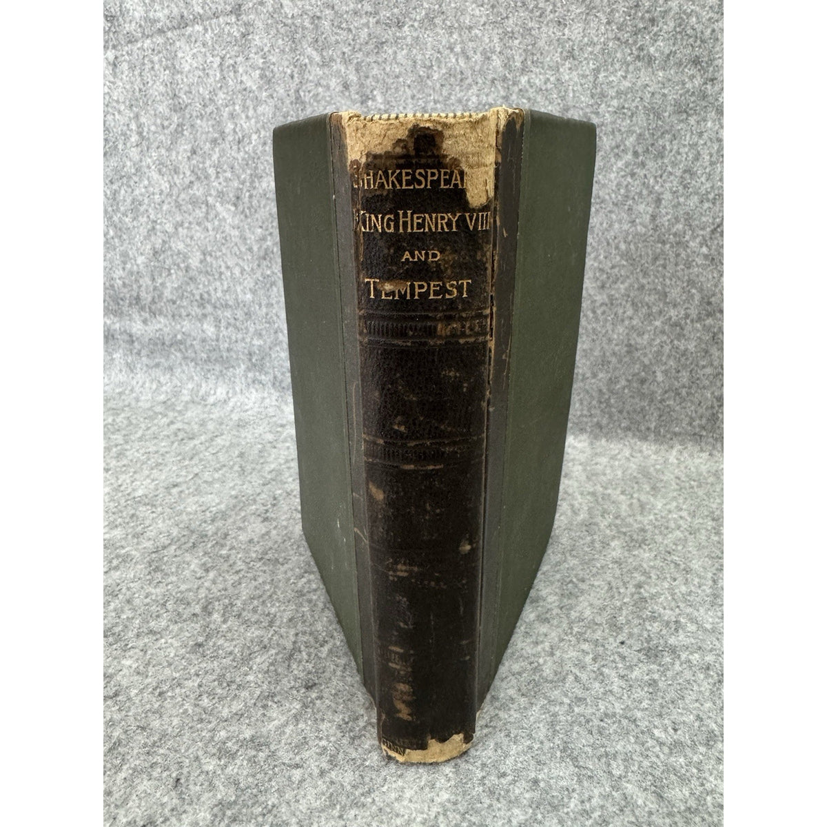 Shakespeare King Henry VIII & Tempest 1895 Ginn HC Antique